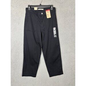 Levis Women's Utility Slimming Pants Size 28x27 Color Black New With Tag's